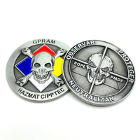 Pièce de monnaie commémorative 3D en métal personnalisée, médaille souvenir double face avec logo sur mesure pour cadeau d'entreprise et collection