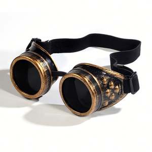Lunettes Steampunk Vintage Personnalisables avec Logo, Lunettes de Soudure Punk, Lunettes Cosplay UV400, Lunettes Cyber, Lunettes Steampunk, Lunettes d'Halloween pour Hommes - Product Image 3