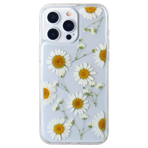 Hoa ép hoa thật sang trọng TPU + PC vòng từ chủ chống sốc trường hợp điện thoại cho 15 Pro Max & tất cả các mô hình - Product Image 4