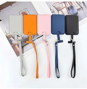 Modern Pebbled Leather Magnetic Identity <b>Tag</b> With Detachable Hand Strap for iPhone 16 15 14 13 Support Custom Logo Printing New - Product Image 1
