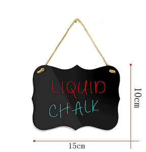 <span class=keywords><strong>Mini</strong></span> <span class=keywords><strong>pizarra</strong></span> 4x6 "colgante de doble cara negro acrílico <span class=keywords><strong>pizarra</strong></span> signo - Product Image 2