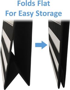 13" Wide X 17" <b>Tall</b> Double Sided Classroom Pocket Chart Multifunctional Foldable Stand Top Wall <b>Storage</b> Option 420D Polyester - Product Image 4