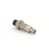 KRONZ Cabezal de Lectura y Escritura HF 13,56 MHz con Pantalla LED de 2 Pines M12 A Conector Macho Codificado RFID M18