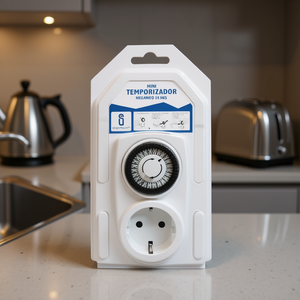 Mini Plastic Mechanical <b>Timer</b> Socket >24 Hours Plug-In Kitchen Use - Product Image 3
