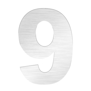 37784-37793 fabricant Personnalisé Hôtel Porte 14cm 0-9 Adhésif Numéros de Bureau En Acier Inoxydable Numéros de Porte - Product Image 5