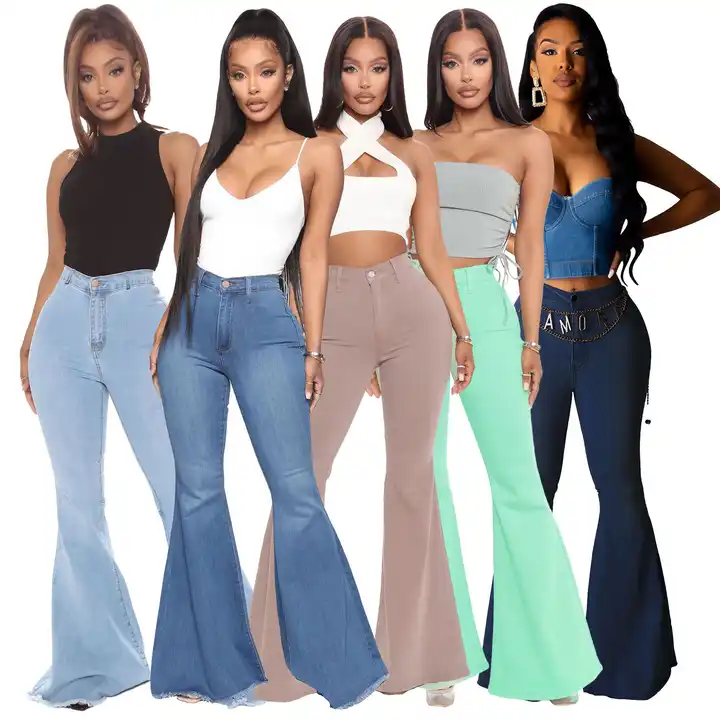 Jeans Pants Trousers European and American Women's High Waist Fashion  Women's Jeans