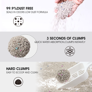 Litière sphérique pour chat bentonite au charbon actif de 1 à 3mm créative avec logo personnalisé en gros d'usine 5 Kg au parfum fort - Product Image 2