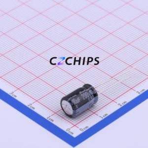 200CGX10MEFC8X11.5ตัวเก็บประจุอลูมิเนียมอิเล็กโทรไลติกผ่านรู D8xL11.5mm 10uF 20% 200V 260mA-100kHz - Product Image 1