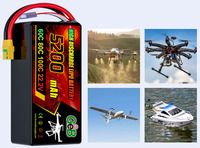 Batterie LiPo personnalisée LP2025 50C 100C 22.2V 5200mAh 115.44Wh pour systèmes de drones industriels multirotors, 300 cycles pour NMC