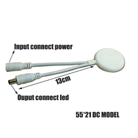 Interrupteur Tactile Intelligent JUCAI 5-24V à Détection Capacitive, Gamme de Détection 3mm, pour Meubles et Lampes LED, Conception Pénétrante 4A