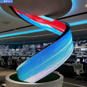 Pushunled kỹ thuật số biển quảng cáo linh hoạt màn hình cho xây dựng mặt tiền linh hoạt <span class=keywords><strong>LED</strong></span> đường hầm màn hình với độ phân giải cao - Product Image 6