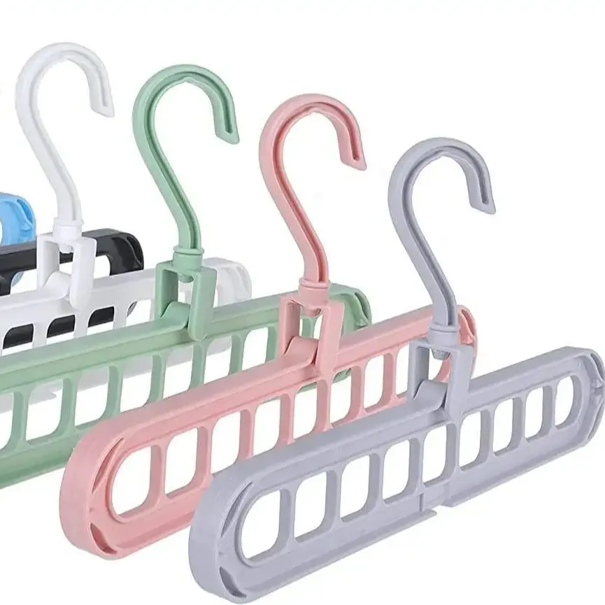 Пластиковые вешалки для одежды прямоугольные складные Складные вешалка для одежды двойная 3-проводная механическая клавиатура для одежды пластиковая