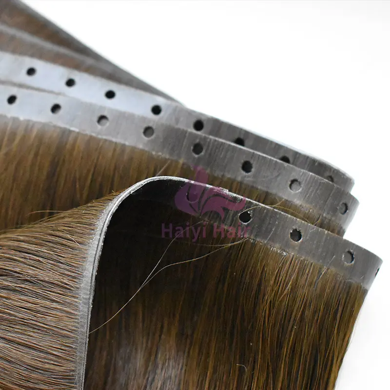 2023 New Styles Professional Double Drawn Hair Extensions Invisible Thin Weft No Return Hair Thin Soft with the small hole