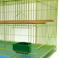 Grande cage à perroquets, cage à oiseaux en métal robuste, cage à oiseaux à plusieurs niveaux, logement pour animaux de compagnie pour oiseaux et petits animaux