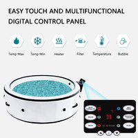 OEM 4-6 Personnes Spa Gonflable Piscine Massage À Bulles Pvc Point Extérieur Bain De Glace Intérieur Rond Gonflable