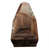 Ataúd de Madera de Paulownia Europea de Calidad de Exportación, Directo de Fábrica, OEM, Ataúd Funerario de Tamaño Personalizado