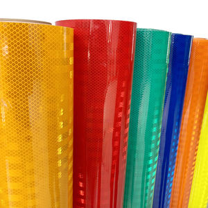 LU سعر المصنع PET ورقة عاكسة ملونة عتيقة الفينيل لافتات خارجية منشورية صغيرة عاكسة صفراء - Product Image 4