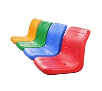 Fauteuil de stade en plastique HDPE, siège de salle de sport, léger, à bas prix, pour centres de football