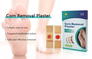 Vente en gros de 6 paquets de pansements adhésifs médicaux pour l'élimination des cors avec acide salicylique, application écologique pour les pieds, étiquette privée OEM - Product Image 6