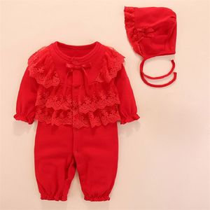 Ropa de Bebé Niña de 0 a 3 y de 6 a 9 Meses, Diseño Personalizado, Color Rosa, Estilo <span class=keywords><strong>Boutique</strong></span>, Moderno y Lindo, de Algodón con Encaje - Product Image 5