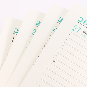 <span class=keywords><strong>Agenda</strong></span> Personalizada 2026, Planificador Semanal y Mensual, Tamaño A5, Tapa Dura de Cuero de Alta Calidad, Encuadernación Térmica, Cosido con Hilo, Cuaderno de 80gsm - Product Image 3