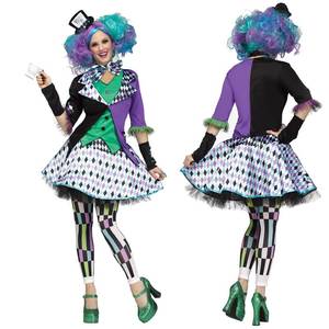 Costume de Clown Poker Halloween en Promotion – Tenue de Magicien avec Frac pour Spectacle Thème Cirque, Fête et Cosplay - Product Image 1