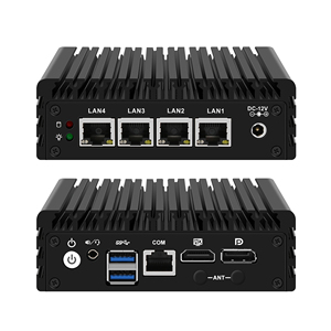 <span class=keywords><strong>Mini</strong></span> PC sans ventilateur CWWK J3710, appliance pare-feu, 4 ports LAN i225 2.5GbE, RAM DDR3, AES-NI, Pfsense, OPNsense, ordinateur industriel - Product Image 1
