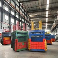 Presse à balles hydraulique verticale pour papier, carton, canettes et plastique