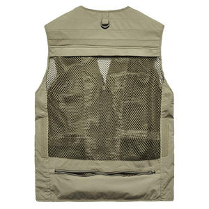 Gilets de pêche multi-poches, respirants, en maille, pour activités de plein air, photographie, randonnée, sport, <span class=keywords><strong>gilet</strong></span> <span class=keywords><strong>sans</strong></span> manches en maille pour homme - Product Image 3