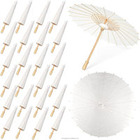 Parapluie en papier chinois pur pour enfants, à peindre soi-même, artisanat en bambou, décoration de mariage, cadeaux de fête, artisanat en soie, parasol en nylon