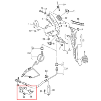 Cylindre d'embrayage secondaire 7E0721261 7E0721261A 7H0721261B 7H0721261C pour Volkswagen Transporter Caravelle Multivan California