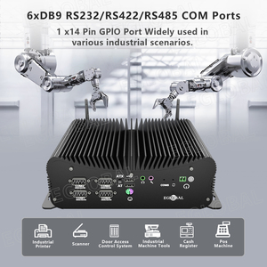 EGLOBAL G8 Mini ordenador industrial Core I5 8th Gen 6USB 2 * DDR4 2LAN 6COM M.2 NVME SSD <span class=keywords><strong>Single</strong></span>/Dual Display Fanless Mini PC - Product Image 2