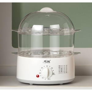 Cuiseur à œufs Lingrui 3 étages, cuiseur vapeur électrique multifonctionnel pour petit-déjeuner avec minuteur pour œufs durs et crème anglaise cuite à la vapeur - Product Image 1