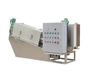 Trung Quốc SS304 Tự Động Solid-Liquid Separator Vít Loại Bùn Máy Khử Nước Bùn Dehydrator Cho Nồng Độ Bùn