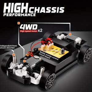 Coche de Carreras a Escala 1:24, Modelo Porsche 911, 4WD, Control Remoto, Derrape, 2.4GHz, Superdeportivo, con Giroscopio, Luces LED, Juguete - Product Image 4