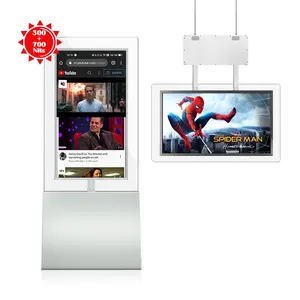 55 "inç Lcd pencere teli Android sistemi dijital tabela ve ekran reklam için giysi dükkanı açık ekran paneli