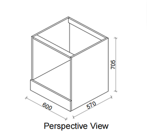 Pied de meuble pour armoires de cuisine, panneau de particules/MDF, traitement de surface en PVC, design moderne RTA, taille personnalisable, compatible avec les éviers - Product Image 2
