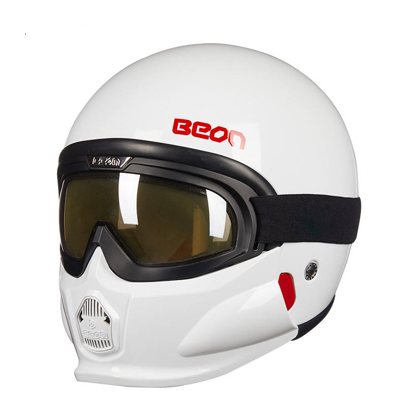 For BEON B703 Winter Modular Full Face Motorcycle Helmets Anti-Fog  Snowmobile Helmet Removable Chin Guard ABS Quick Release Foam