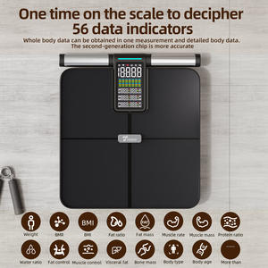 Báscula Inteligente de Grasa Corporal con Ocho Electrodos, WiFi, Funciona con Batería, para Uso en Casa o Gimnasio, Conexión a Aplicación Profesional, Capacidad de 180 kg - Product Image 4