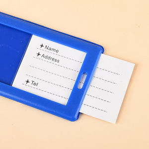 Manufacture Customized <b>Waterproof</b> Rectangle <b>Silicone</b> Luggage Tag PVC Baggage Tag - Product Image 6
