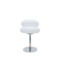 Lampe de table moderne et simple USB 5V avec base chromée à trois lumières, interrupteur sur le câble