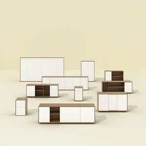 Combination Swing Door Wooden Filing Cabinet meubles de bureau pour escritorios modernos para oficinas