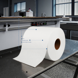 Grand rouleau de papier d'essuyage blanc sans poussière 61001 Le fabricant vend du papier d'essuyage, des lingettes de nettoyage industrielles - Product Image 1