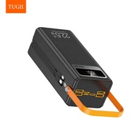 Batterie Li-Polymère 50000mAh, Power Bank, Charge Rapide, Chargeur Portable, USB-C PD, Haute Capacité avec Câble pour Voyage