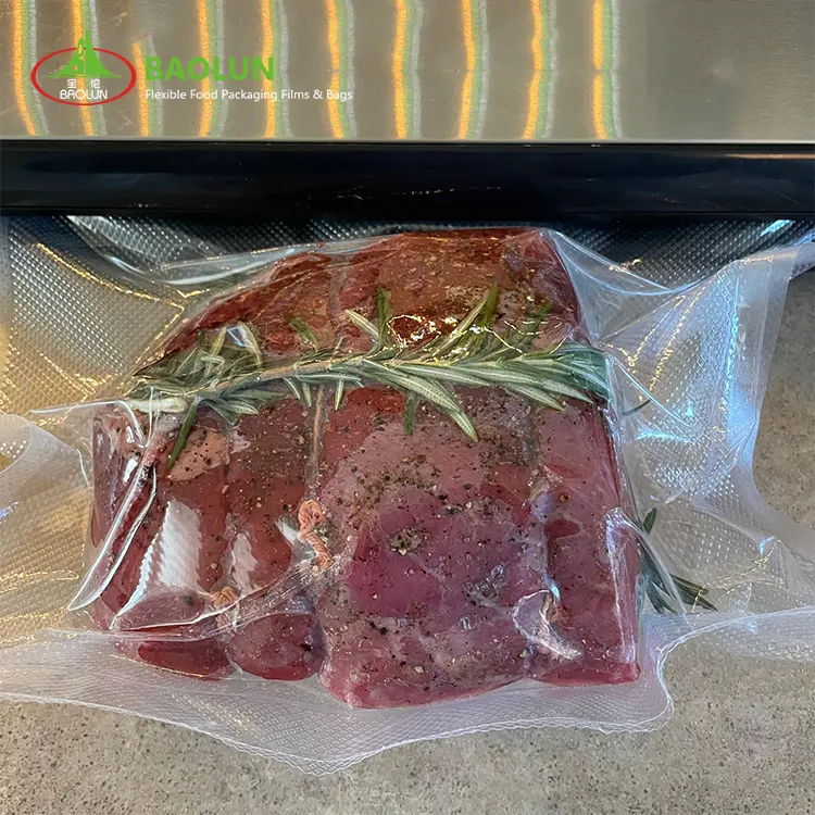 बीपा मुक्त मांस पैकिंग प्लास्टिक बैग पारदर्शी पीए मांस भंडारण बैग, मांस के लिए वैक्यूम फूड बैग
