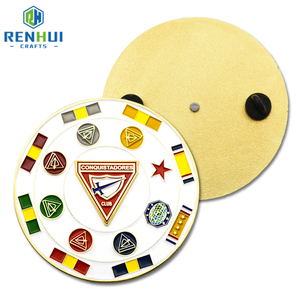 หมุดหมวกป้าย3D โลหะสีเงินทองแบรนด์3D โลโก้ตามสั่ง - Product Image 6