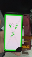 Mostrar y tocar bien, pero la pantalla está dañada para Sam S7 S8, mala práctica de reparación de pantalla con punto negro