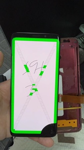 Mostrar y tocar bien, pero la pantalla está dañada para Sam S7 S8, mala práctica de reparación de pantalla con punto negro - Product Image 3