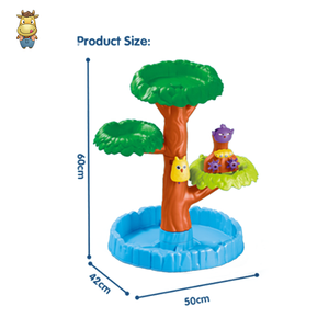 Table de jeu d'extérieur pour enfants Big Tree, table à sable et à eau, ensemble de jeux sensoriels, jouets de plage en plastique avec accessoires - Product Image 2