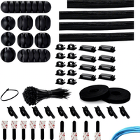 Cache-câbles de protection pour câbles de données, très vendu, minimaliste, pour bureau, en TPR/TPE/Nylon, auto-adhésif, organisateur de câbles combiné